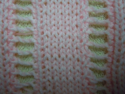 open work ladder knitting stitch
